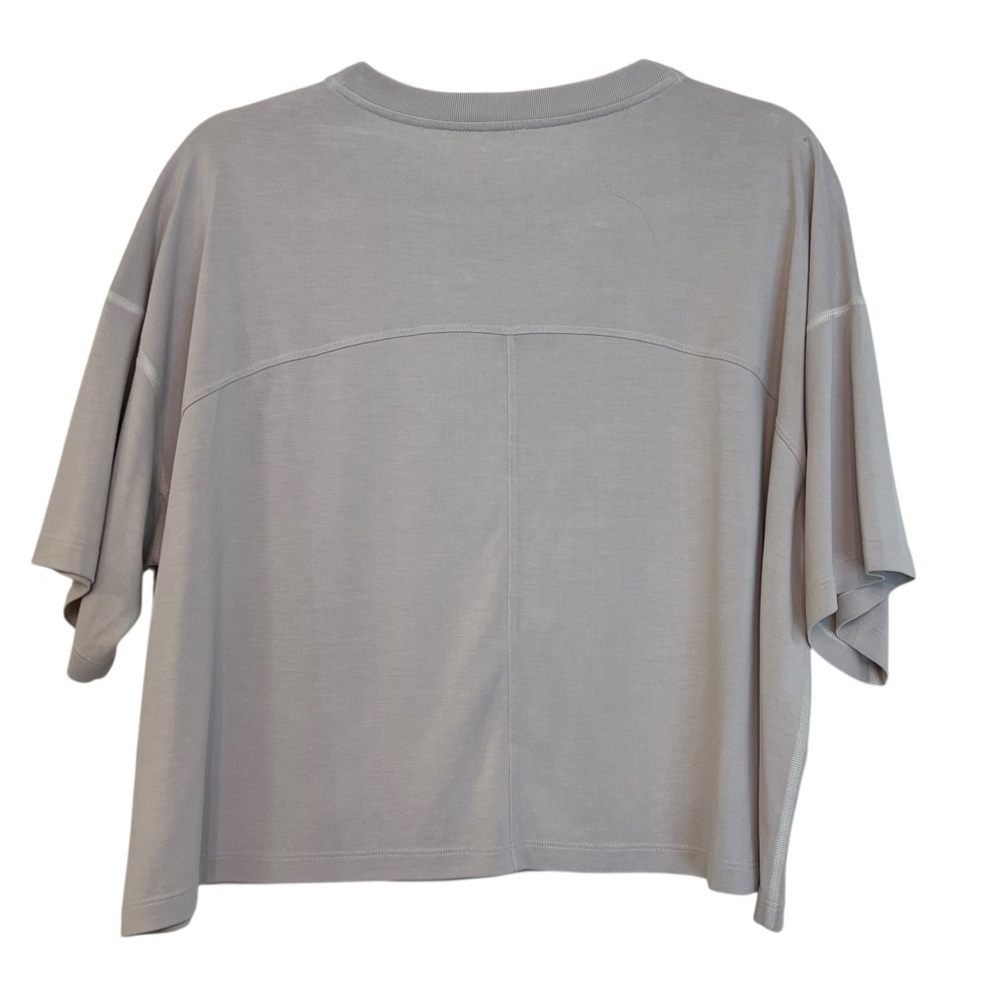 Lululemon Athletica Softstreme Relaxed Tee Shirt Moonstone Grey 4 Yoga Lounge - Picture 2 of 4